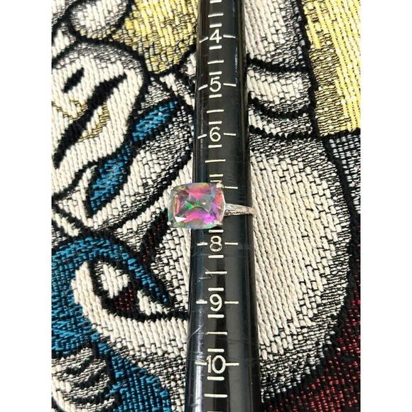 Stunning 925 Mystic Topaz Color Ring - Picture 10 of 10